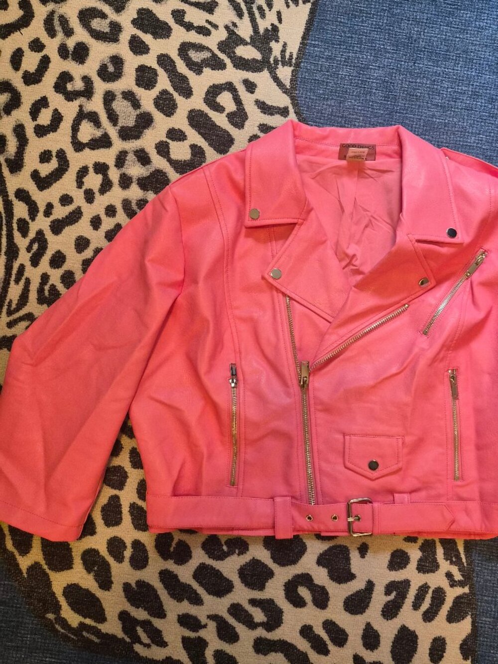 Vixen Pink Cropped Moto Jacket - Picture 5 of 5